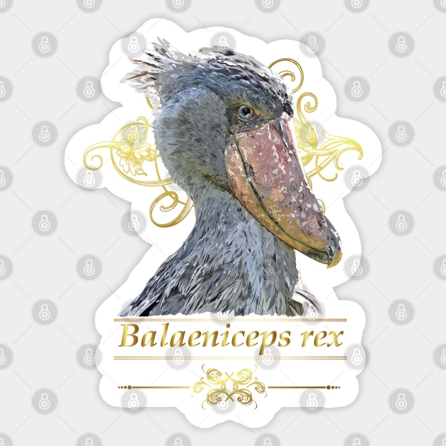 Shoebill Sticker by obscurite